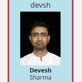 Devesh Sharma avatar image