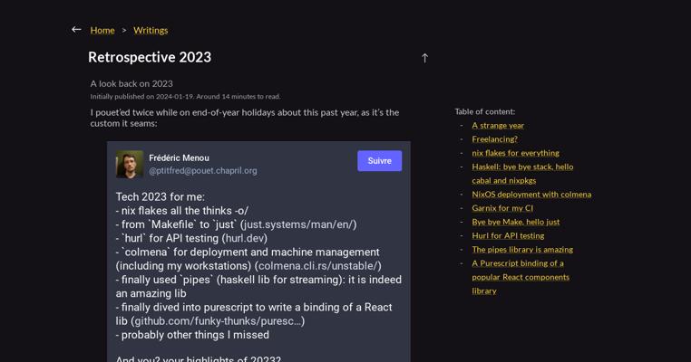 Frédéric Menou, photo 1