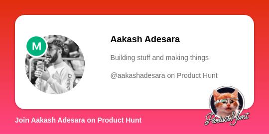 Aakash Adesara, photo 1