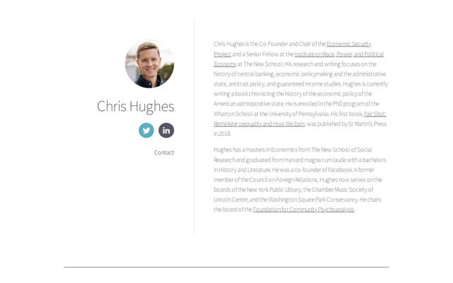 Chris Hughes, photo 1
