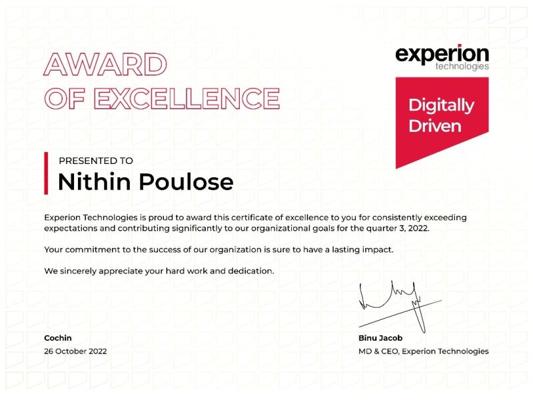 Nithin Poulose, photo 2