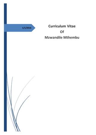 Mzwandile Mthembu, photo 2