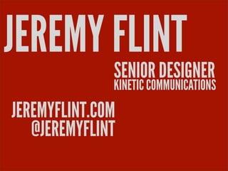Jeremy Flint, photo 2