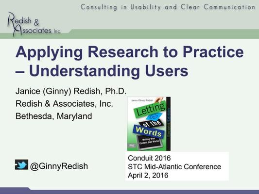 Ginny Redish, photo 1