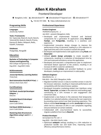 Allen Abraham, photo 2