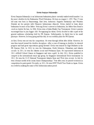 Kevin Sandjaja, photo 2