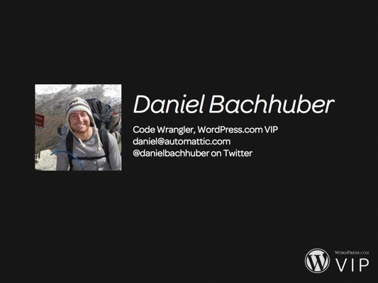 Daniel Bachhuber, photo 2