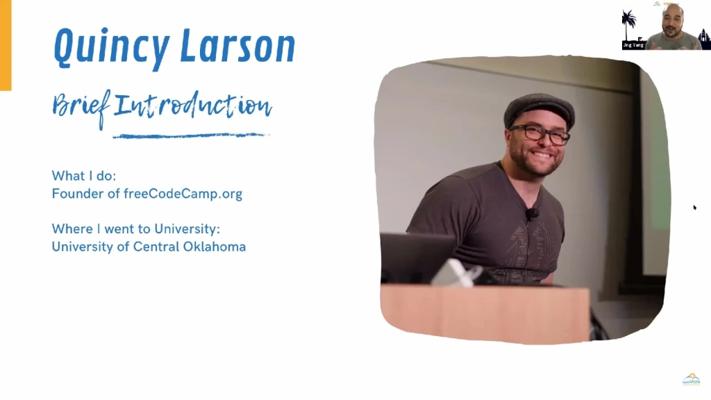 Quincy Larson, photo 2