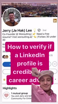 Are you getting the right #career advice?
Do you know how to spot a phony profile on Linkedin?
I