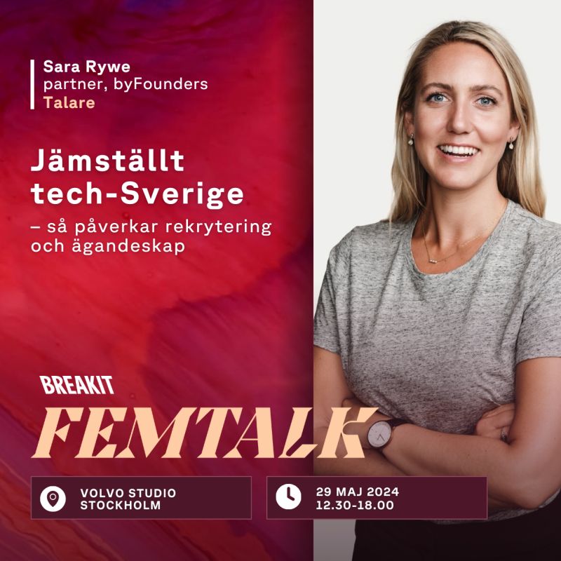 In less than two weeks I'll be discussing the gender equity gap in tech with a focus on founders and