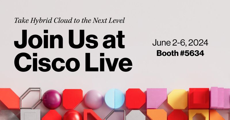 🗓️ Explore building a flexible #HybridCloud for today and tomorrow at #CiscoLive, powered by the da