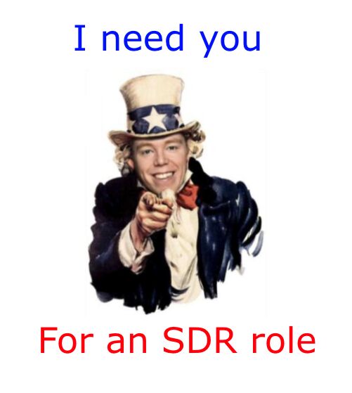 Yo. SDR's. I have 2 open roles.
One in New York.
One in Dublin.
Rapidly growing company.
Massive