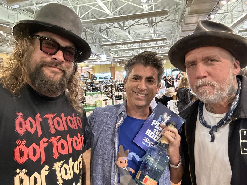 As a small international author I like meeting huge international stars like Jason Momoa with Blaine